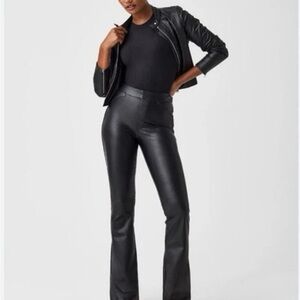 SPANX Leather-Like Flare Pants Luxe